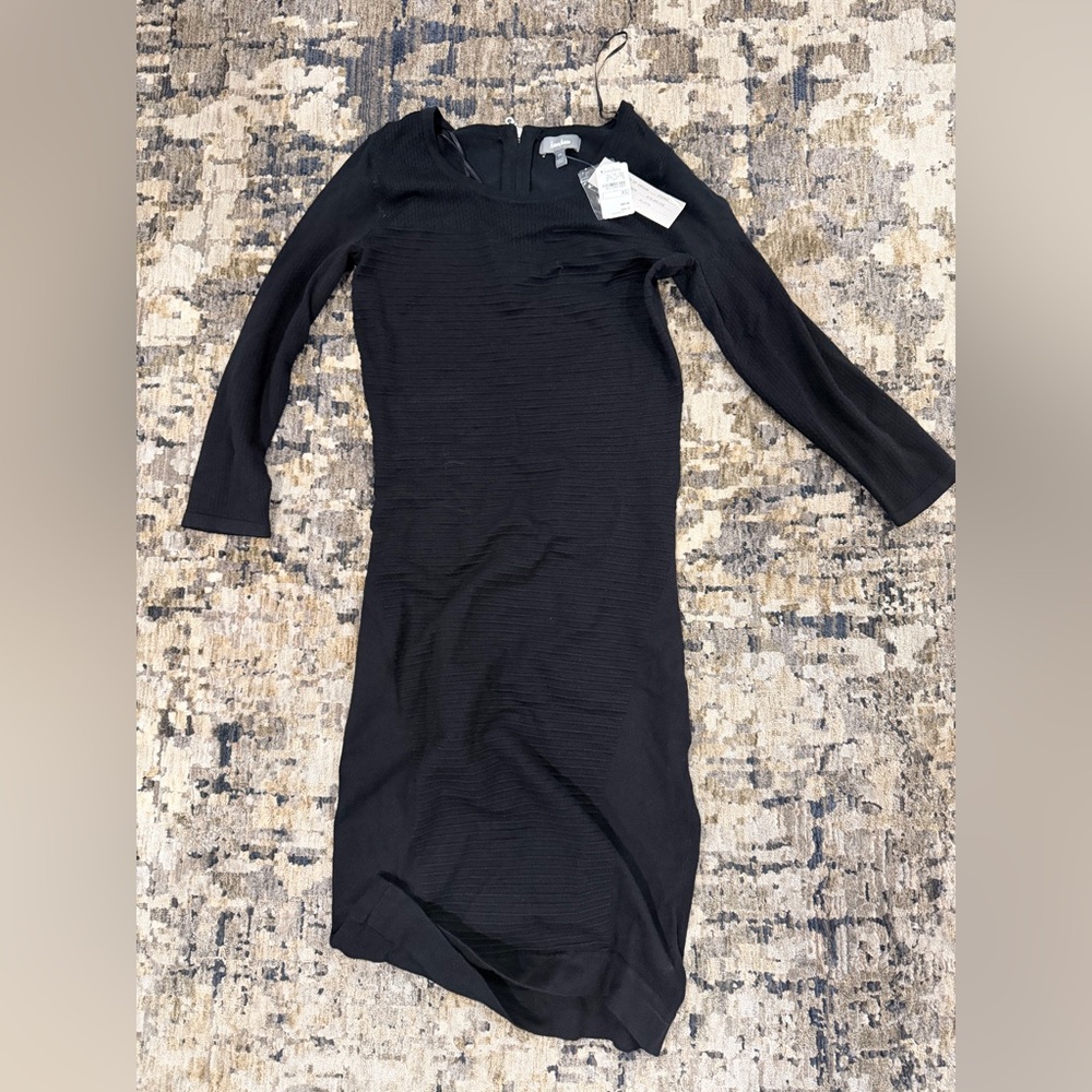 Neiman Marcus Black Long Sleeve Dress